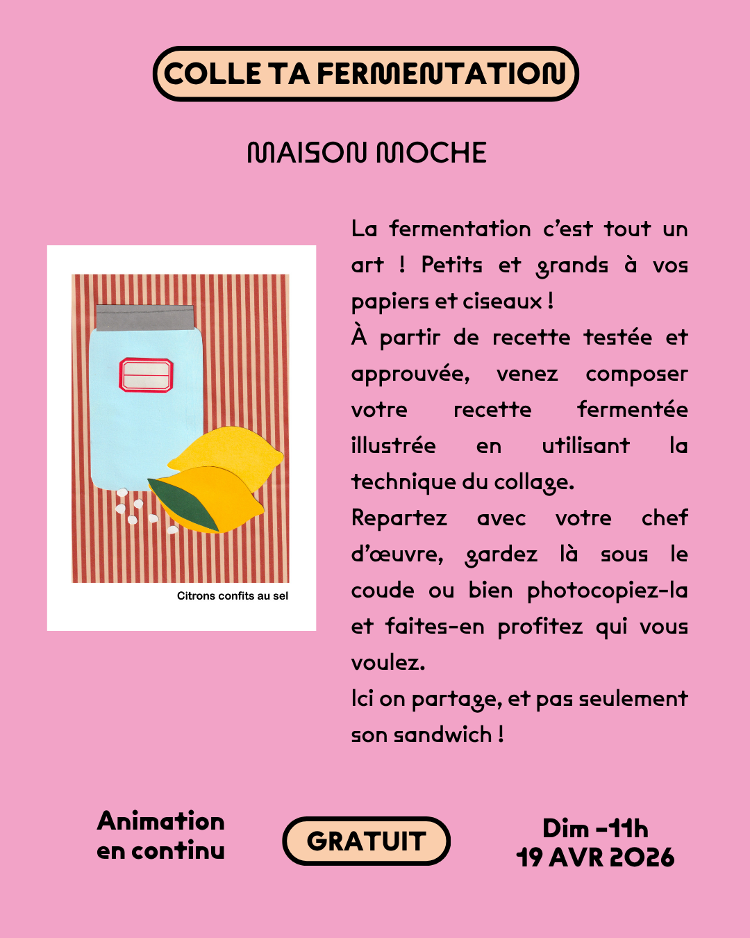 Colle ta fermentation — Maison Moche